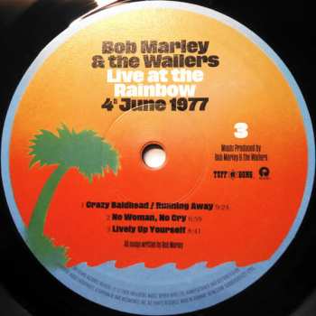 2LP Bob Marley & The Wailers: Live At The Rainbow, 4th June 1977