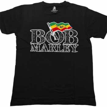 Merch Bob Marley & The Wailers: Tričko Flag Logo Bob Marley S