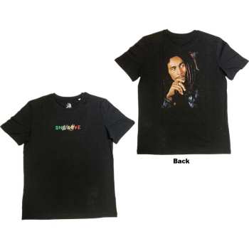 Merch Bob Marley & The Wailers: Bob Marley Unisex T-shirt: One Love Portrait (back Print & Embroidery) (small) S