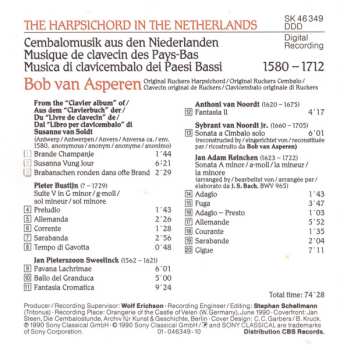 CD Bob van Asperen: The Harpsichord In The Netherlands (1580-1712)
