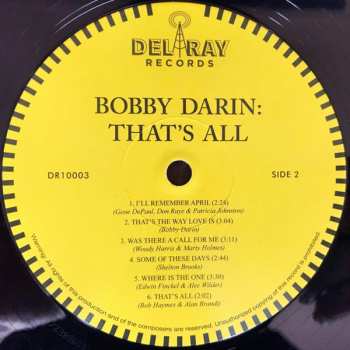 LP Bobby Darin: That's All