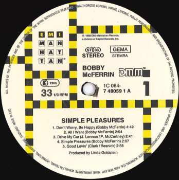 LP Bobby McFerrin: Simple Pleasures