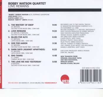 CD Bobby Watson: Love Remains