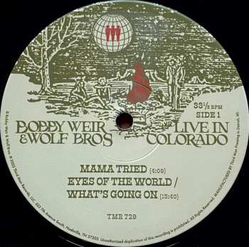 2LP Bob Weir: Live In Colorado Vol. 2