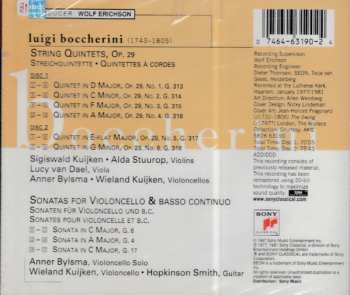 2CD Luigi Boccherini: String Quintets, Op. 29 • Cello Sonatas