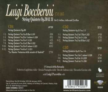 3CD Luigi Boccherini: String Quintets Vol. XI (Quintets Op. 30 & 31)