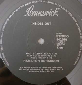 LP Hamilton Bohannon: Insides Out
