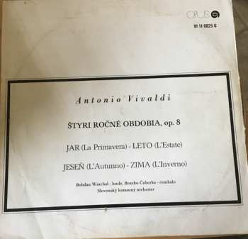 LP Slovak Chamber Orchestra: Štyri Ročné Obdobia, Op. 8