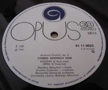LP Slovak Chamber Orchestra: Štyri Ročné Obdobia, Op. 8