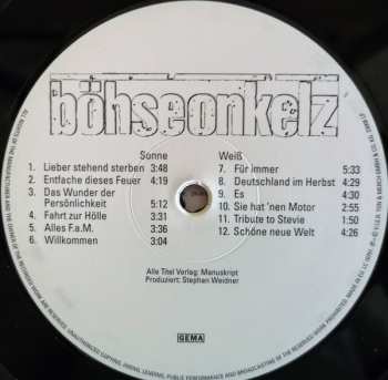 LP Böhse Onkelz: Weiß