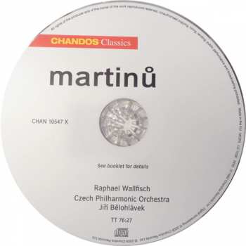 CD Bohuslav Martinů: Cello Concertos