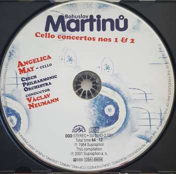 CD Bohuslav Martinů: Cello Concertos Nos 1 & 2