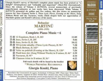 CD Bohuslav Martinů: Esquisses • Jeux • Lyric Pieces