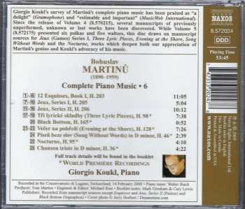 CD Bohuslav Martinů: Esquisses • Jeux • Lyric Pieces