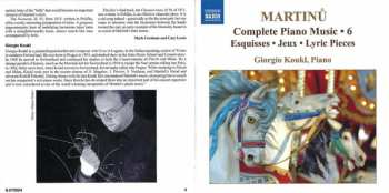 CD Bohuslav Martinů: Esquisses • Jeux • Lyric Pieces