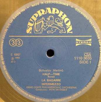 LP Bohuslav Martinů: Half-time • La Bagarre • Intermezzo • Thunderbolt P-47 • The Rock