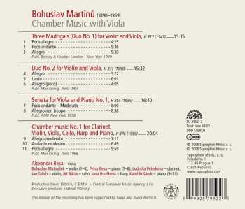 CD Bohuslav Martinů: Martinu: Chamber Music With Viola
