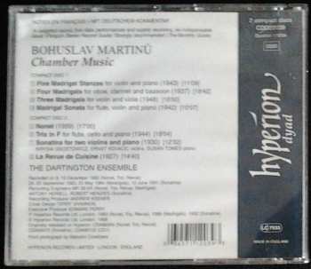 2CD Bohuslav Martinů: Nonet • Trio • La Revue De Cuisine • Sonatina
