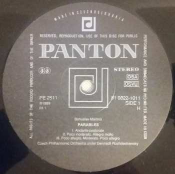 LP Bohuslav Martinů: Paraboly = Parables / Symfonie Č.6 = Symphone No.6