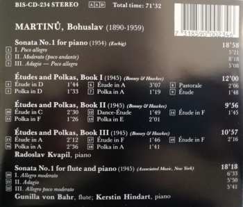CD Bohuslav Martinů: Piano Sonata No.1 / Études And Polkas, Books I-III / Flute Sonata No.1