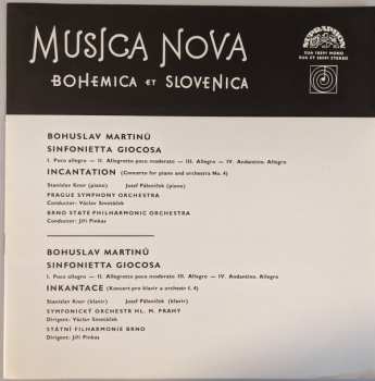LP Bohuslav Martinů: Sinfonietta Giocosa / Incantation (Piano Concerto No. 4)