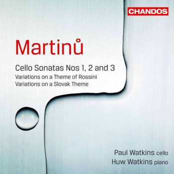 CD Bohuslav Martinů: Sonaten Für Cello & Klavier Nr.1-3