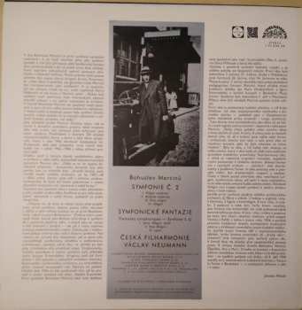 LP Bohuslav Martinů: Symfonie No2 / Symfonické Fantazie