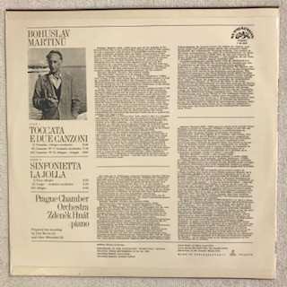 LP Bohuslav Martinů: Toccata E Due Canzoni / Sinfonietta La Jolla