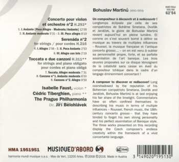 CD Bohuslav Martinů: Violin Concerto No.2 • Toccata & Due Canzoni