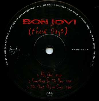 2LP Bon Jovi: These Days