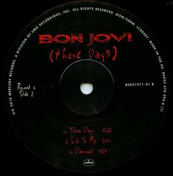 2LP Bon Jovi: These Days