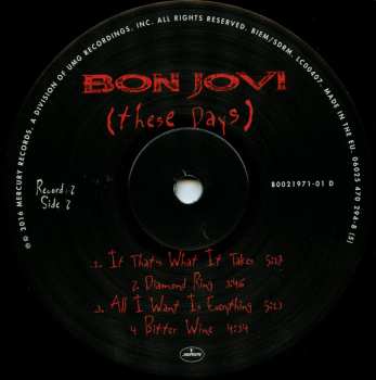 2LP Bon Jovi: These Days