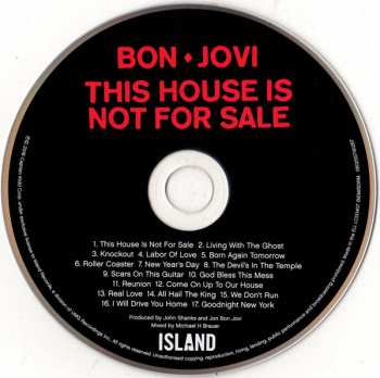 CD Bon Jovi: This House Is Not For Sale DLX