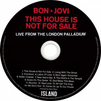 CD Bon Jovi: This House Is Not For Sale (Live From The London Palladium)
