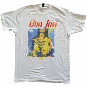 Merch Bon Jovi: Póló Slippery When Wet Original Cover