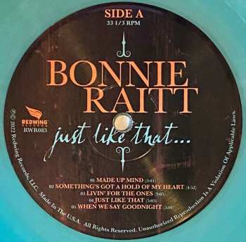 LP Bonnie Raitt: Just Like That... LTD | CLR