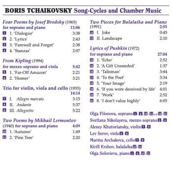 CD Olga Solovieva: Song-Cycles And Chamber Music