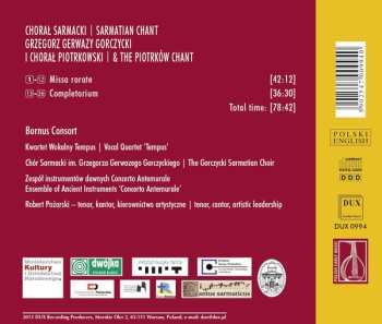 CD Bornus Consort: Grzegorz Gerwazy Gorczycki And The Piotrków Chant