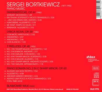 CD Sergei Bortkiewicz: Piano Music
