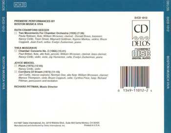 CD Thea Musgrave: Premiere Performances By Boston Musica Viva