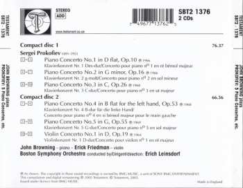 2CD Boston Symphony Orchestra: Prokofiev – The Piano Cocnertos; Violin Concerto No. 1