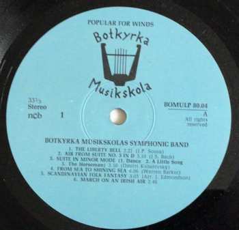 LP Botkyrka Symphonic Band: Popular For Winds