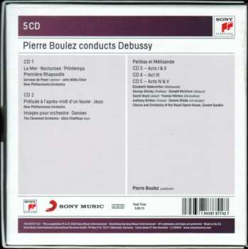 5CD Claude Debussy: Pierre Boulez Conducts Debussy
