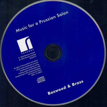 CD Boxwood & Brass: Music For A Prussian Salon - Franz Tausch In Context