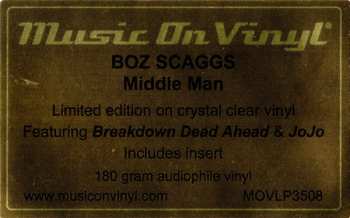 LP Boz Scaggs: Middle Man CLR | LTD