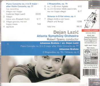 SACD Johannes Brahms: Piano Concerto No. 3 In D Major After Violin Concerto, Op. 77
