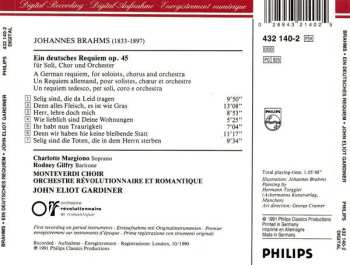 CD Johannes Brahms: Ein Deutsches Requiem