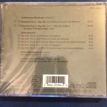 CD Johannes Brahms: Cello Sonatas - 5 Intermezzi