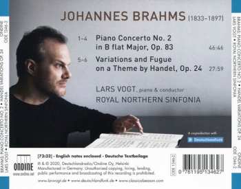 CD Johannes Brahms: Piano Concerto No. 2, Handel Variations