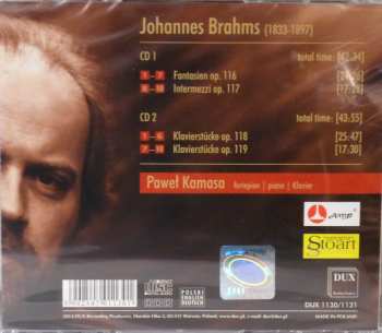 2CD Johannes Brahms: The Late Piano Works Op. 116-119